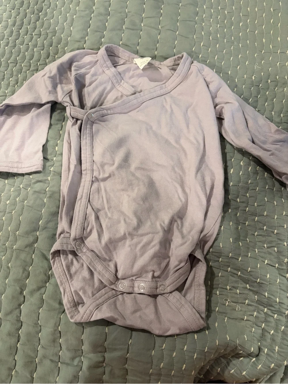 Kate Quinn Rust and purple Long Sleeve Baby Wrap Onesies